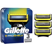 Gillette ProShield Cuchillas de Afeitar Hombre- Paquete de 3 Cuchillas de Recambio